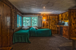 Bedroom with kitchenette and two beds